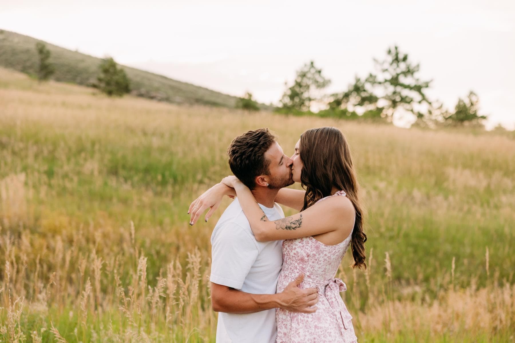 Romantic couples photography session natural light Colorado
