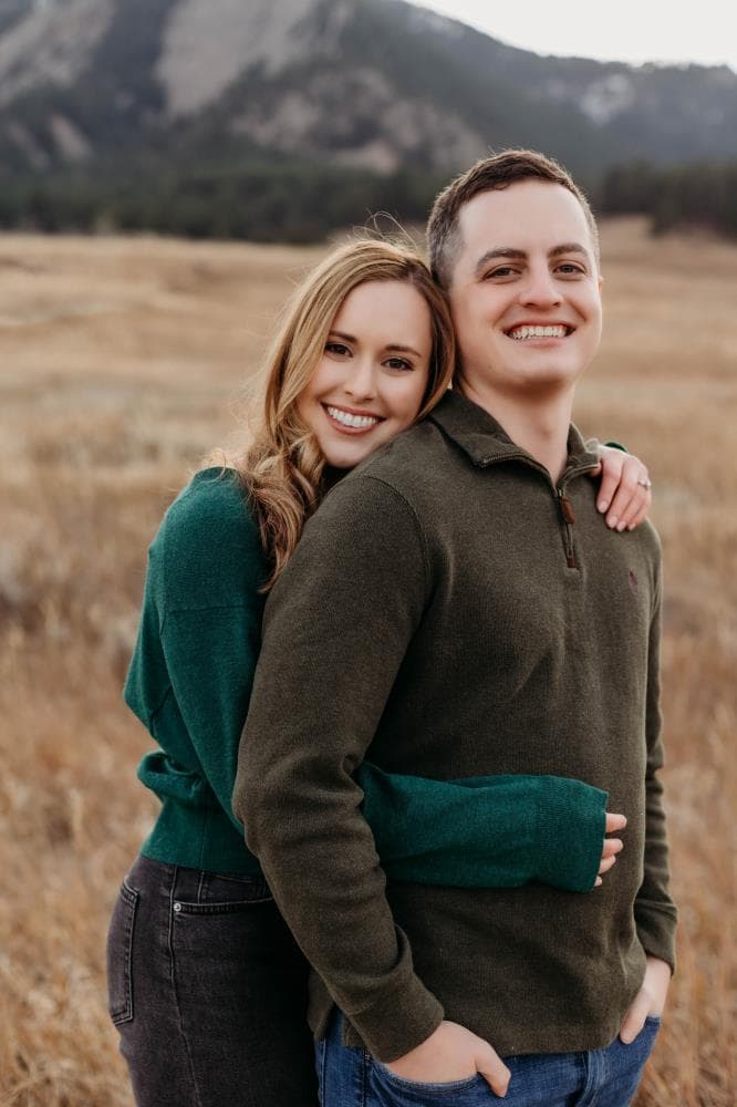 Couples portrait session playful authentic Northern Colorado