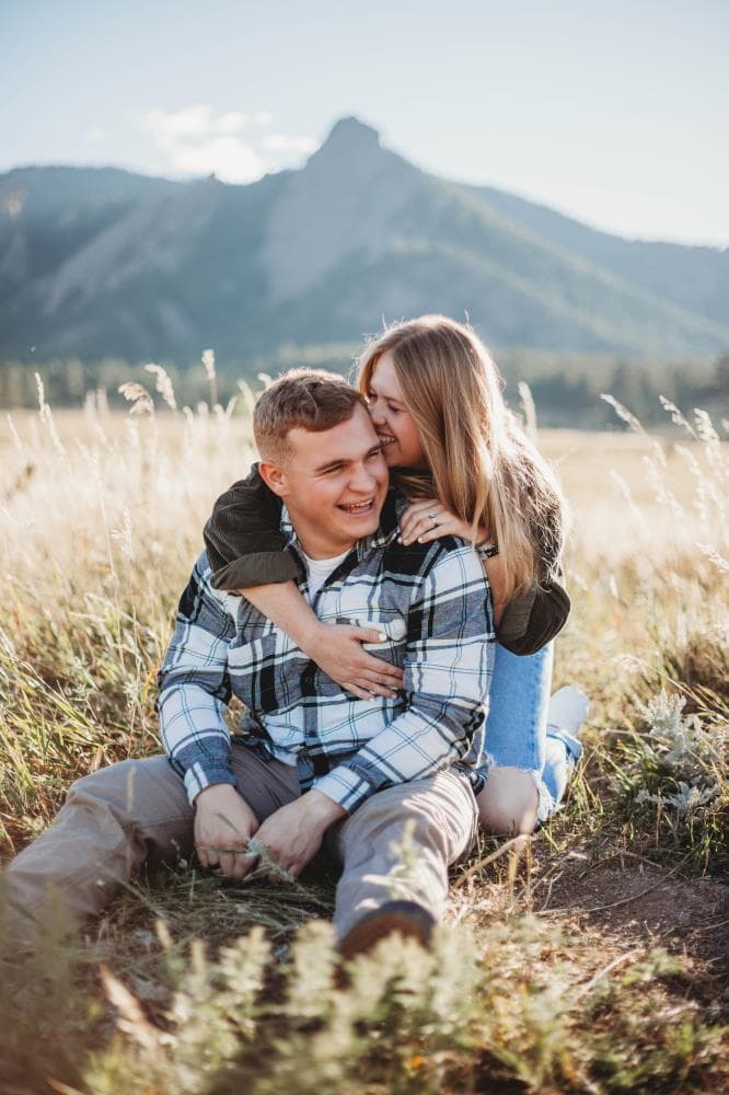 Couples portrait session playful authentic Northern Colorado