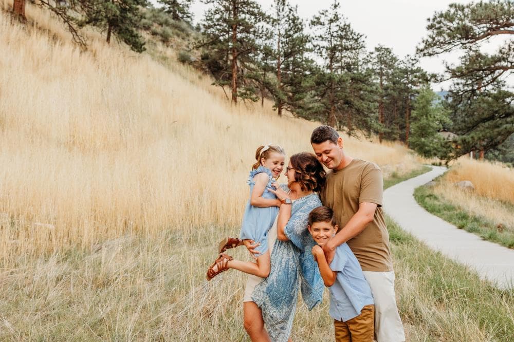 Family candid moment authentic photography Fort Collins Colorado