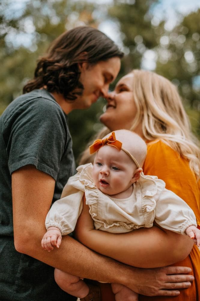 Outdoor family portrait session Colorado mountains