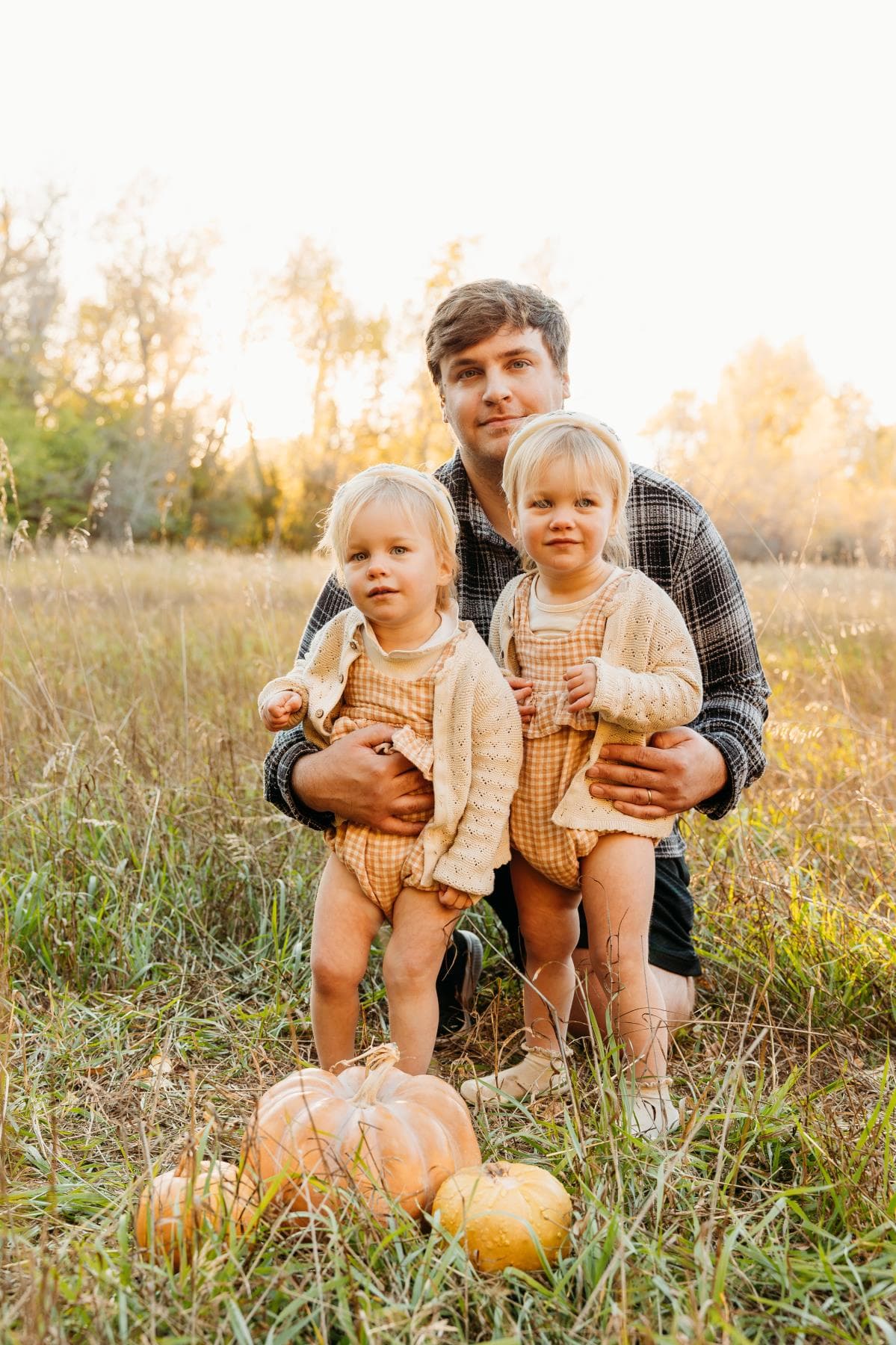 Family portrait golden hour natural light Northern Colorado