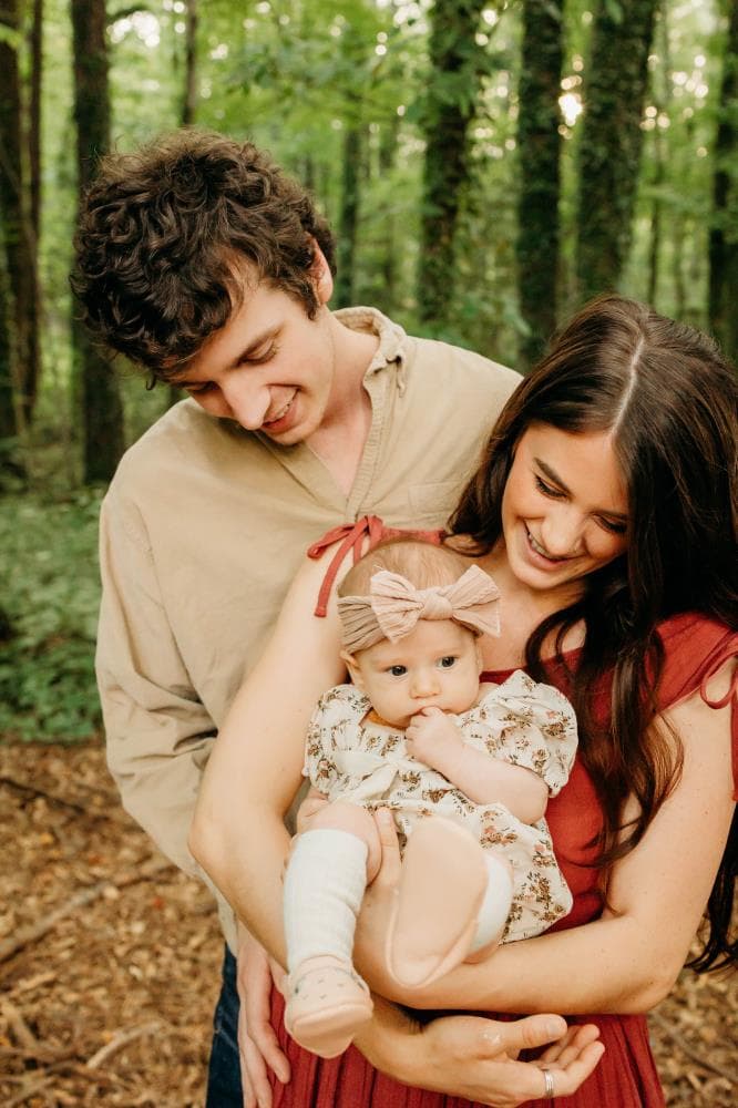 Outdoor family portrait session Colorado mountains