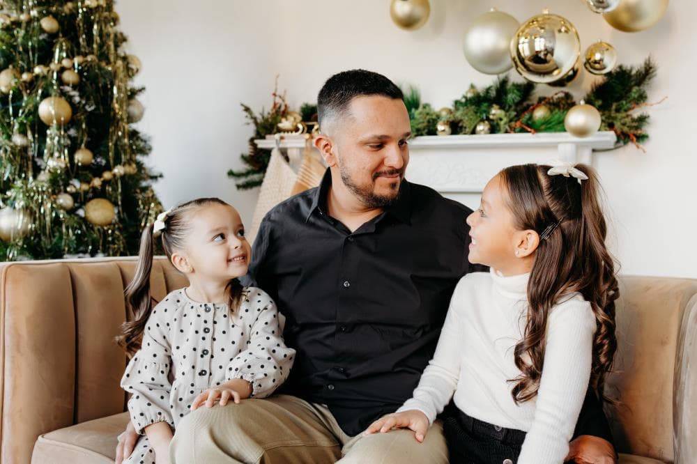 Family studio portraits controlled lighting Colorado photographer