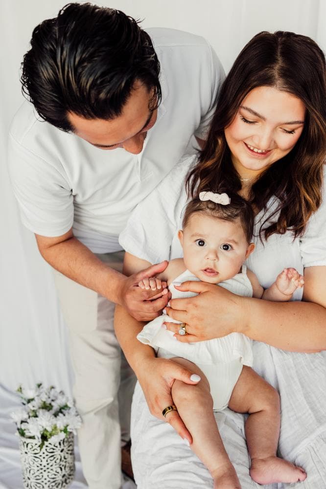 Family studio portraits controlled lighting Colorado photographer