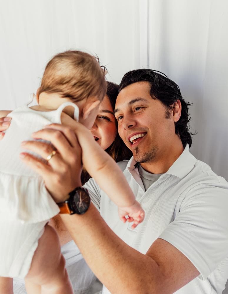 Family studio portraits controlled lighting Colorado photographer