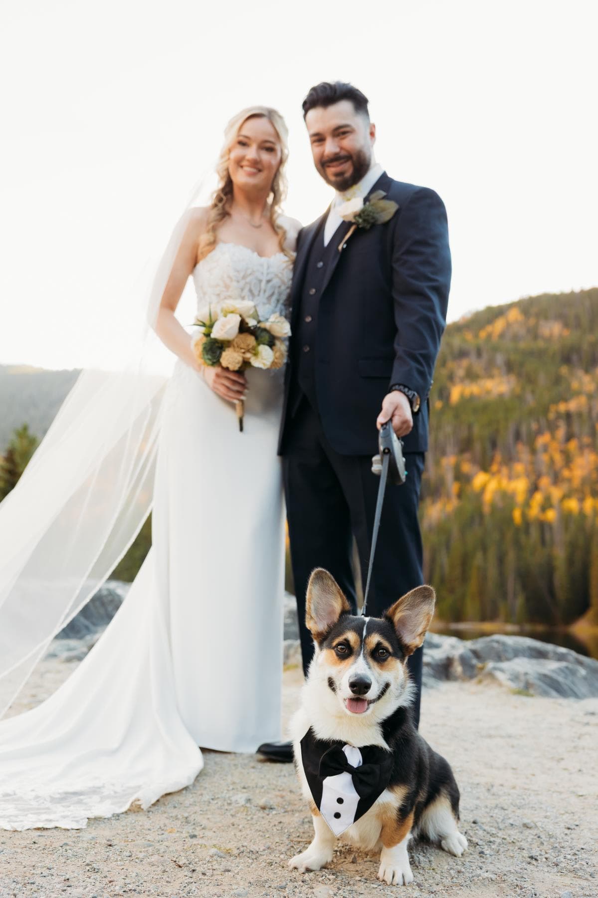 Groom emotional reaction seeing bride for first time Fort Collins wedding