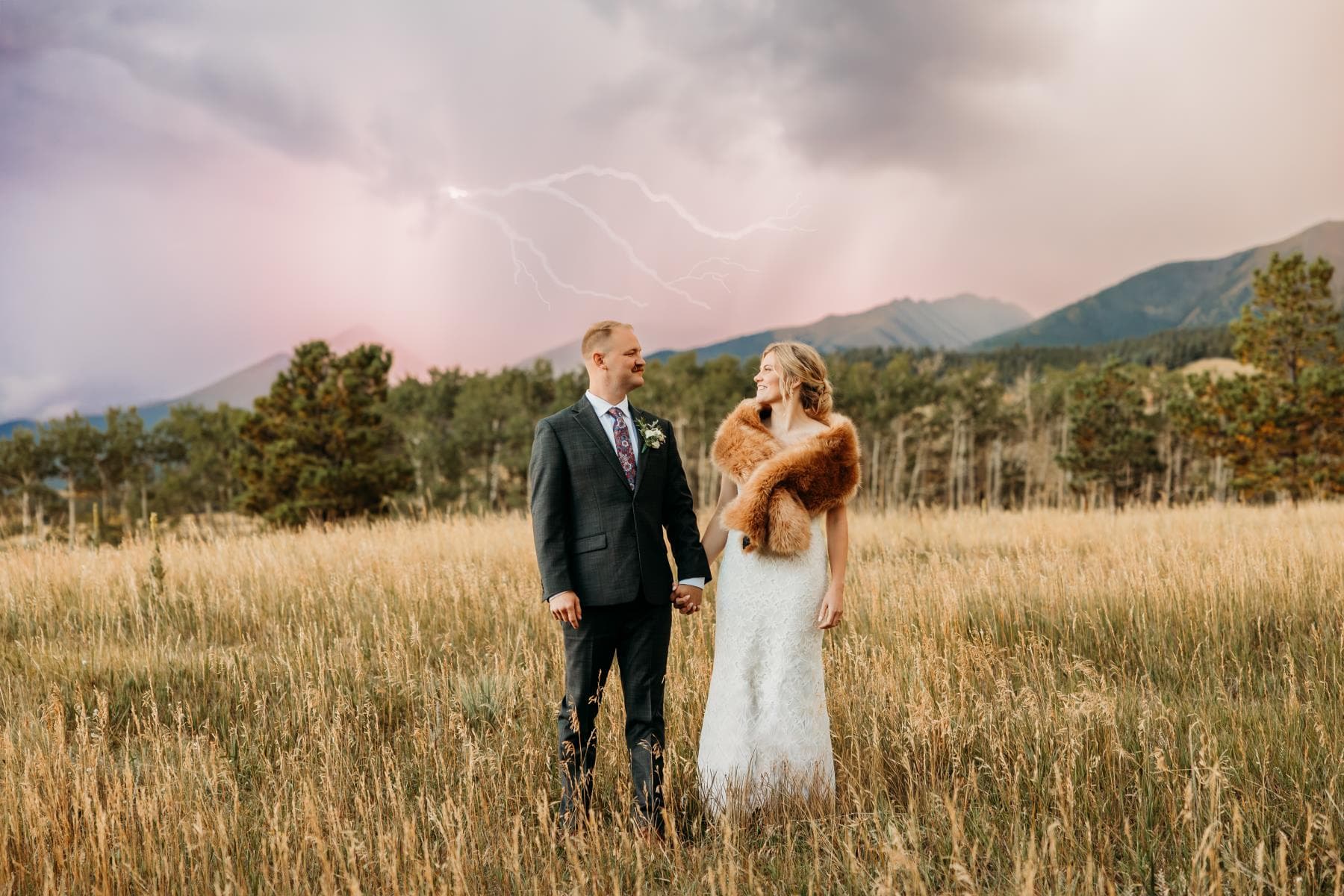 Wedding reception dancing couple natural light Colorado