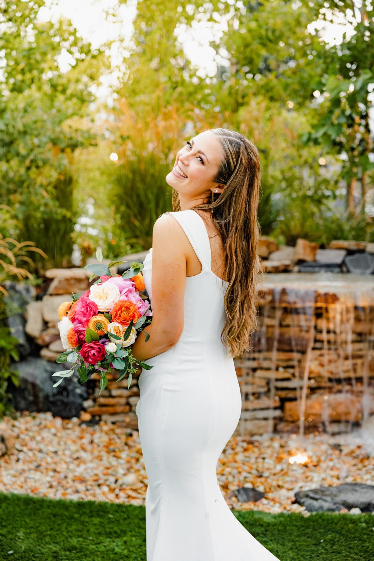 Groom emotional reaction seeing bride for first time Fort Collins wedding