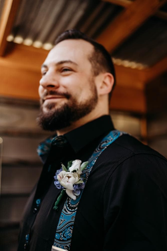 Wedding reception dancing couple natural light Colorado
