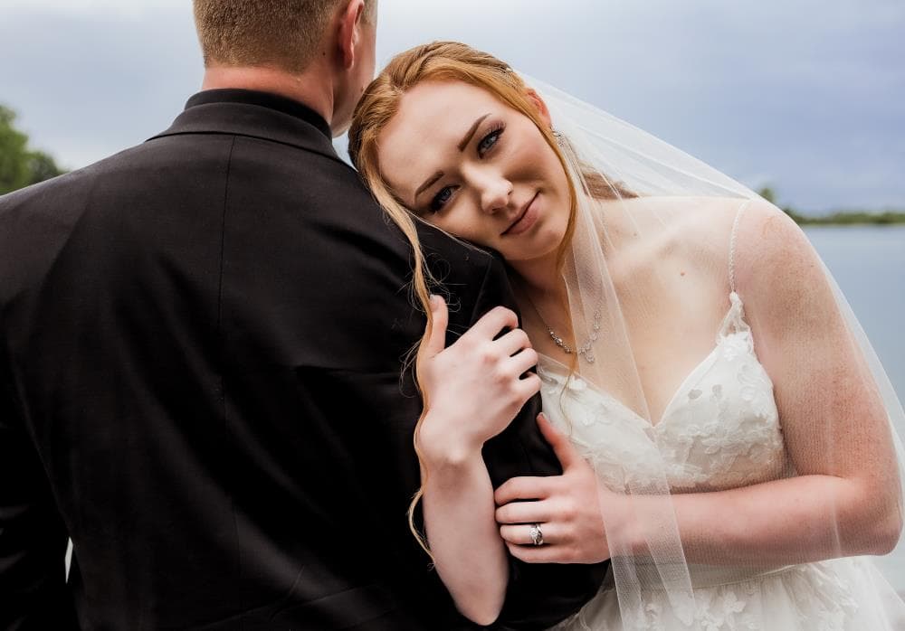 Wedding reception dancing couple natural light Colorado