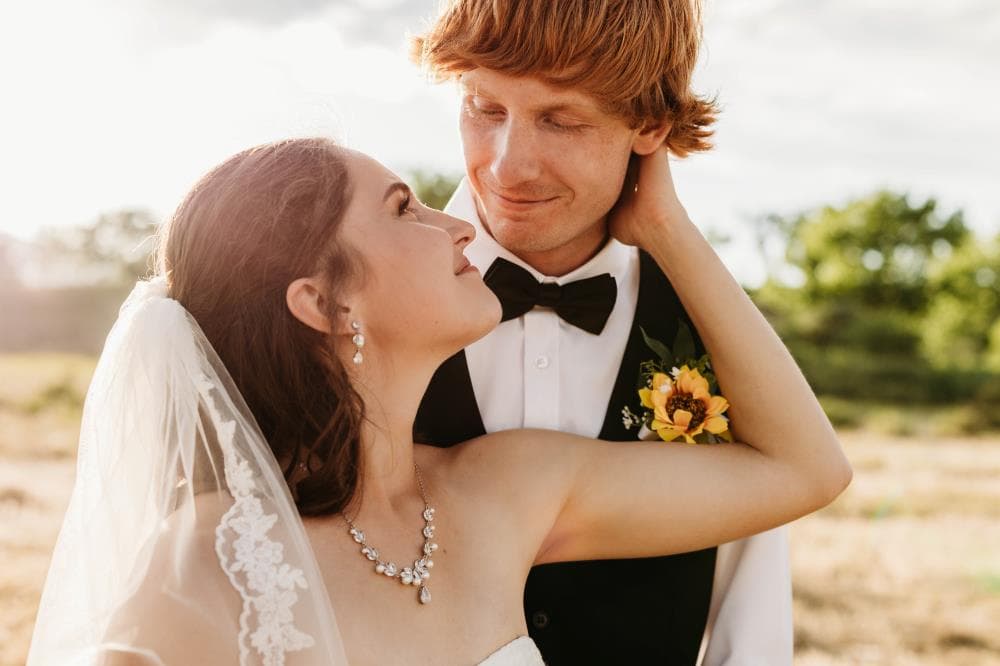 Groom emotional reaction seeing bride for first time Fort Collins wedding