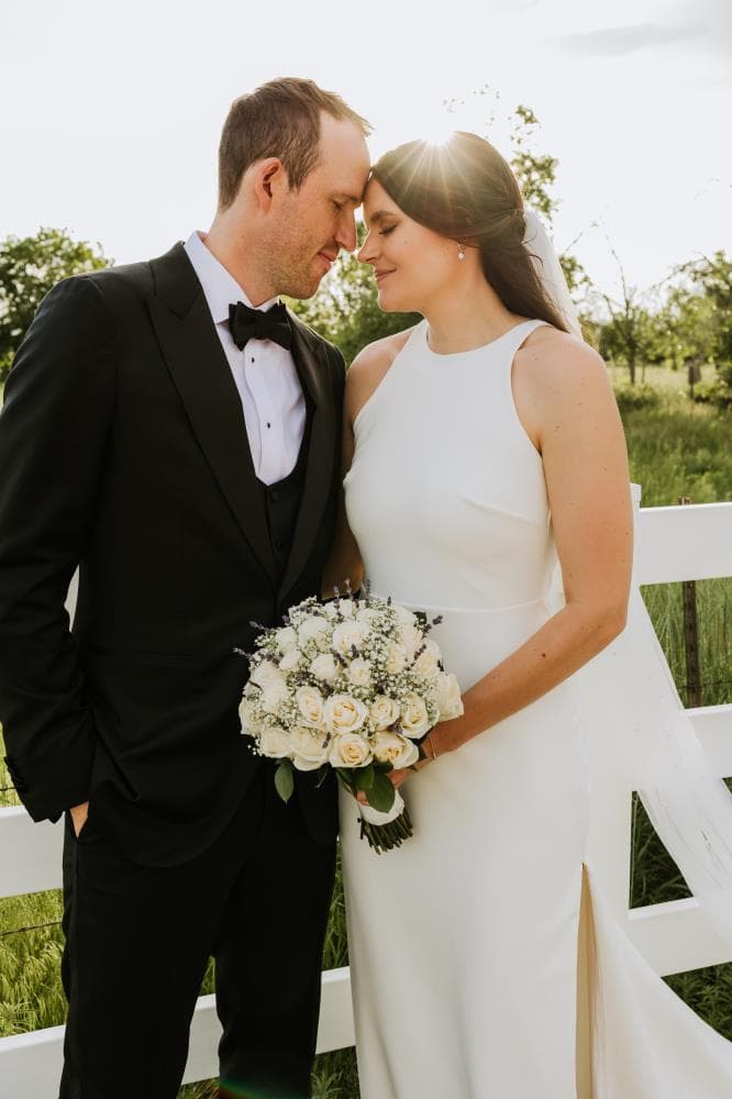 Groom emotional reaction seeing bride for first time Fort Collins wedding